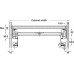 Flexible Hanging Frame for Blum Tandembox or Grass DWD Ninka One2Five Waste Bin System For cabinet 400 mm dark grey standard version designed to fit Blum TANDEMBOX (Antaro/Intivo) and Grass DWD drawers