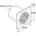 Extractor Fan Standard Wall or Ceiling System 100/125/150 Long life motor System 6 190 x 190 mm chrome