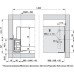 Internal Drawer Panel Set 90 mm High for Cabinet Width 500-1000 mm Nova Pro Scala To create Nova Pro Scala internal drawers For cabinet width 800 mm silver