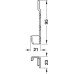 Bed Connecting Brackets Length 95-145 mm Steel Length 145 mm for screw size Ø 4.5 mm