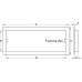 Ventilation Grille Plastic with Fixing Clips and with Louvres Over 200 cm² ventilation area Matt silver coloured finish length 458 mm