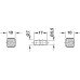 Dowel Connector Plug-In Natural-Coloured Nylon For release fastenings 3-piece knock down concealed fastening