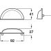 Cup Pull Handle Brass Fixing Centres 76 mm Cotswold Brushed copper finish