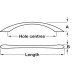 Bow Handle Zinc Alloy Fixing Centres 96-224 mm Sabine Matt nickel fixing centres 160 mm