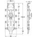 Concealed Cabinet Hanger Dowel/Screw Mounting Libra H2 Unhanded