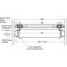Under Oven Drawer Set with Moulded Plastic Drawer and Runners Ninka Aluminium/grey coloured For cabinet width 600 mm