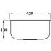 Sink Single Bowl Smeg Alba UM40 Stainless steel