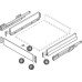 Internal Drawer Panel Set 90 mm High for Cabinet Width 500-1000 mm Nova Pro Scala To create Nova Pro Scala internal drawers For cabinet width 800 mm silver