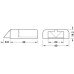LED Door Contact Switch Modular Universal for use with Loox LED Lights Black