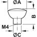 Knob Zinc Alloy Ø 28-33 mm Dimple Matt nickel Ø 33 mm