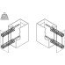 Base Inserts for Pull Out Storage Unit White