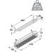 Storage Basket with Towel Holder Set Vauth-Sagel VS SUB Side For cabinet width 150 mm basket width 82 mm saphir mesh chrome wire