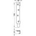 Bed Connecting Brackets Length 95-145 mm Steel Length 145 mm for screw size Ø 4.5 mm