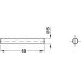 Shelf Support Plug in for Wooden Shelves for Ø 5 mm Hole and Centre Panel Installation Steel Nickel plated