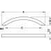 Bow Handle Stainless Steel Fixing Centres 160-320 mm Metropolis Length 365 mm fixing centres 320 mm dim. A 33 mm