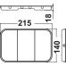 Individual Bin Lid Ninka One2Five and One2Seven Plastic Bio-filter lid for bin container capacity 5.5 and 8 litres dark grey