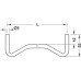 Shelf Support Plug in for Wooden Shelves for Ø 5 mm Holes Swedish Type For concealed mounting of grooved shelves Length: 224 mm
