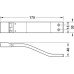 Mounting Arm for Over Cabinet Mounting of Aluminium Profiles Loox 2192 For Häfele Loox profile Silver coloured finish