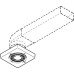 Elbow 90º Bend Female Flame Retardant PVC White material