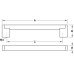 Boss Bar Handle Zinc Alloy/Steel Ø 14 mm Fixing Centres 128-1157 mm Boston Stainless steel fixing centres 160 mm hollow stainless steel tube