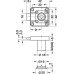 Dead bolt rim lock With fixed plate cylinder backset 25 mm Standard profile for series production of furniture SH 1-keyed alike cylinder length 22 mm mounting: Right hand