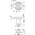 Inlaid Lock with Ø 22 mm Kaba 8 Cylinder Minilock 40 Keyed to differ left hand