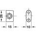 Rod Guides to Suit Ø 6 or 8 mm Rods with Cover Rod Ø 8 mm hole Ø 8.4 mm nickel plated