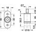 Push-Button Lock Case Locking Pin with M5 Internal Thread Symo 3000 For combination with Symo cylinder removable core Nickel plated