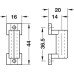 Spring Catch for Screw Fixing Steel and Nylon Spring catch for 245.07.702