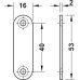 Magnetic Catch Pull 4.0 kg for Recess Mounting Square Nickel plated