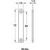 Magnetic Catch Pull 5.0 kg with Plate Magnets for Screw Fixing Slim Design Brown