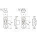 Universal Insert Plastic Plated Polished chrome