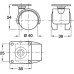Swivel Twin Wheel Castor with Brake Ø 40-50 mm Hooded 38 mm Plate Fixing Wheel Ø 50 mm load capacity 45 kg