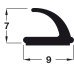 Raven Draught Seal V Strip for Door and Window Frames Self-adhesive Size: 7 x 9 mm white