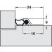 Door Seal Set Aluminium Profile with Black Rubber Seal SDS Mill Door Seal Set Aluminium Profile with Black Rubber Seal SDS Mill