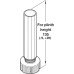 Foot and Shaft Section for 100 to 150 mm Plinth Heights Plastic 135 mm height - Black - (New number for 637.65-0012)