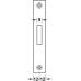 Toilet Cubicle Lock Mortice Stainless Steel Startec Backset 55 mm case size 84 mm satin