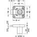 Rim Lock Case Short Bolt Travel Backset 23 mm Symo 3000 For combination with Symo cylinder removable core Cylinder housing length 22 mm left hand version