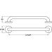 Straight Grab Rail Ø 32 mm Tube Lengths 300-600 mm Nyma Care Length 300 mm polished stainless steel finish