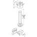 Plinth Feet Set with Top Section and Plinth Clip for Plinth Height 150 mm Plastic 150 mm height - Black - (New number for 637.65-0014)