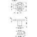 Inlaid Lock with Ø 22 mm Cylinder Backset 20 mm Minilock 40 With fixed pin tumbler cylinder Random key changes right hand