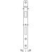 Profile Cylinder Lock Mortice 72 mm Locking Centres Stainless Steel Startec For fire resistant/smoke control doors Forend: 24 mm round stainless steel graphite black PVD coated