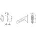 Face Fix Restrictor for Casement or Side and Top Hung Windows Restricts sash to 100 mm Stud length 12.5mm white