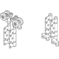End Hanger Meeting Set for Folding Patio Doors Slido Fold 100 Top hung end folding system Gold finish