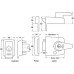 Nightlatch Keyless Egress BS 8621 Key from Outside Lever from Inside Standard case polished brass case/cylinder finish