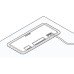 Cable Outlet Rectangular 98 x 242 mm Plastic Grey finish