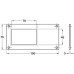 Card Frame 150 x 75 mm Stainless Steel or Aluminium Polished anodised aluminium