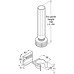 Plinth Feet Set with Plinth Clip for Plinth Height 150 mm Plastic 150 mm height - Black - (New number for 637.65-0015)