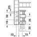 Plinth Adjuster with Bracket Press Fit Load capacity 80 kg