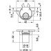 Roller shutter mortise lock Symo backset 22 mm For combination with Symo cylinder removable core Mounting: Drawer version